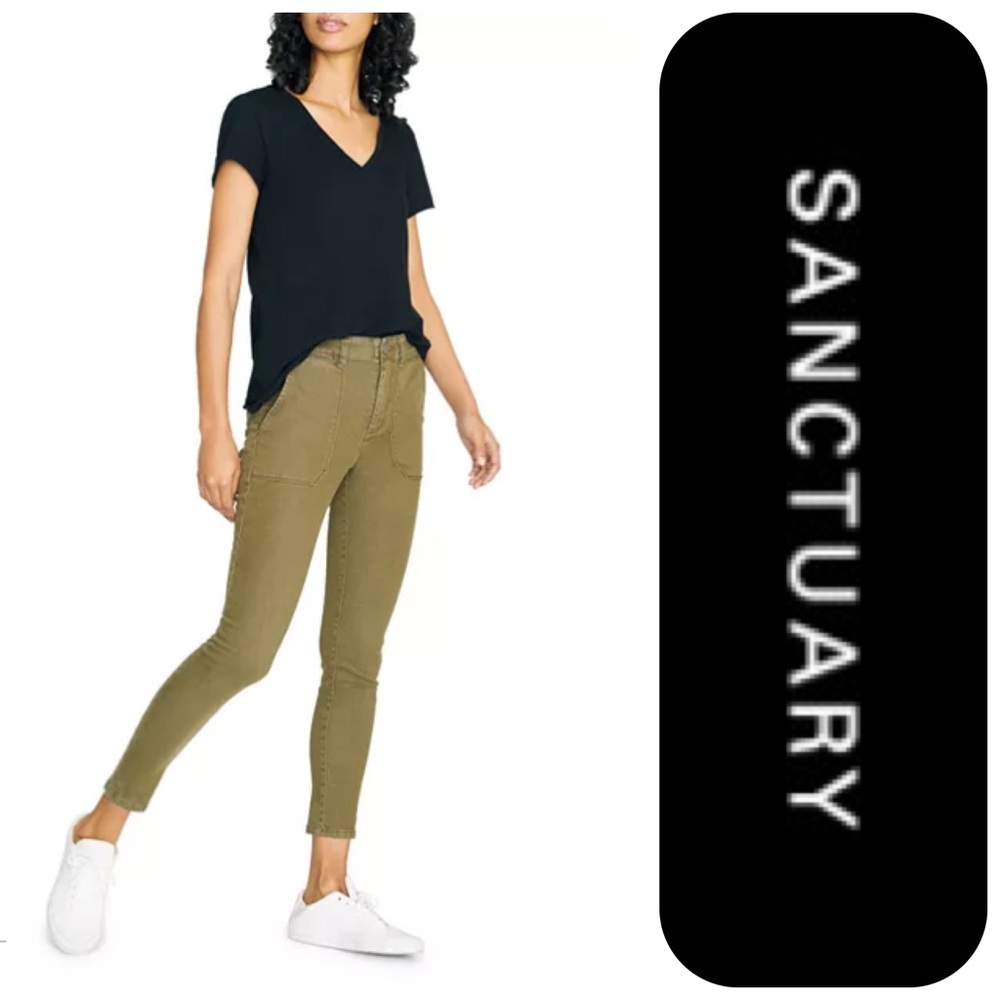 ANTHROPOLOGIE SANCTUARY Pants Womenโs 27 Palmer Cigarette LIKE NEW!
